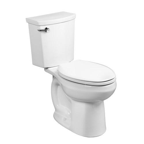 American Standard H2Option White WaterSense Elongated Standard Height 2-Piece Toilet 12-in Rough-In Size (ADA Compliant)