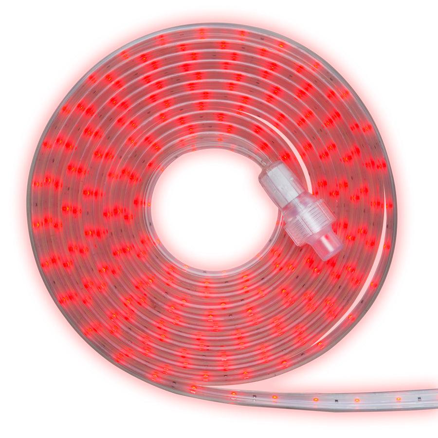 GE StayBright 240-Light 19.6-ft Red Integrated LED Christmas Tape Lights