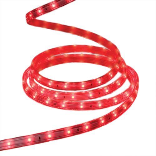 GE StayBright 240-Light 19.6-ft Red Integrated LED Christmas Tape Lights