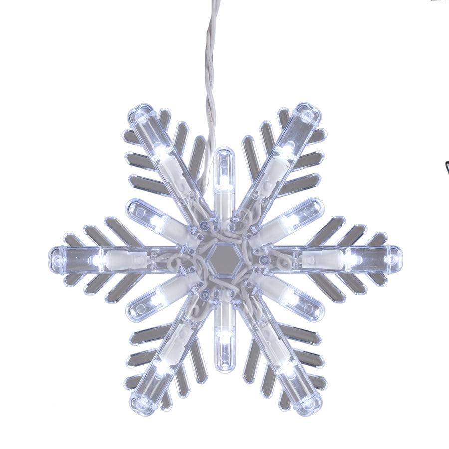 GE Color Choice 96-Count Multi-function Color Changing Snowflake LED Plug-In Christmas Icicle Lights