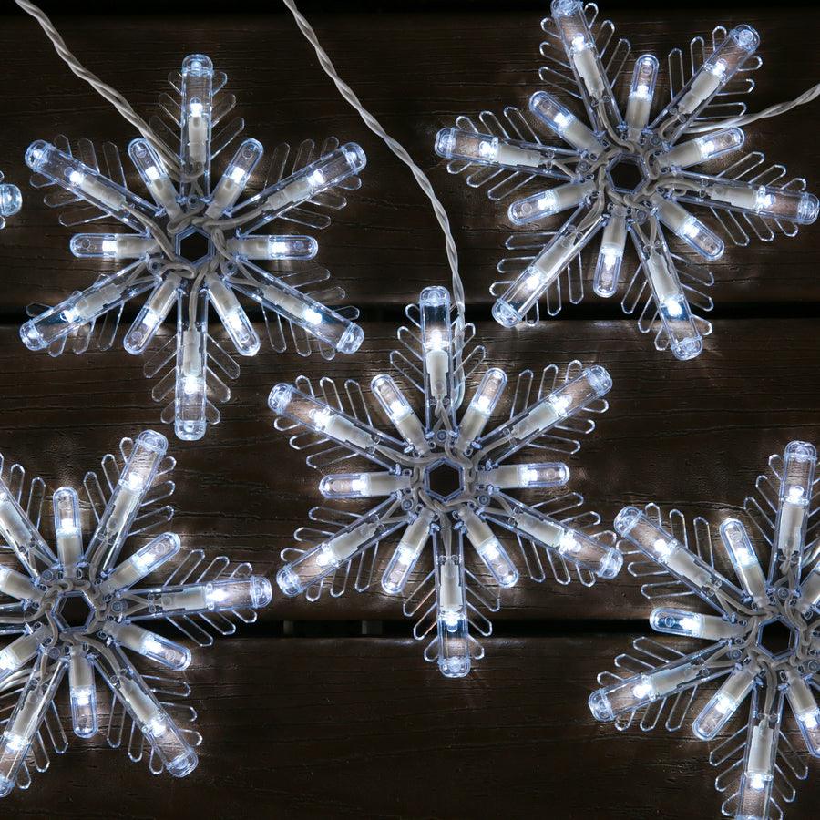 GE Color Choice 96-Count Multi-function Color Changing Snowflake LED Plug-In Christmas Icicle Lights