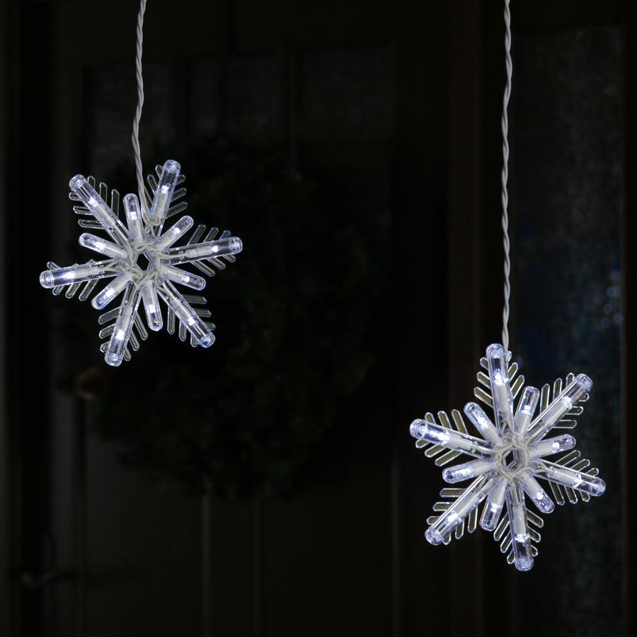 GE Color Choice 96-Count Multi-function Color Changing Snowflake LED Plug-In Christmas Icicle Lights