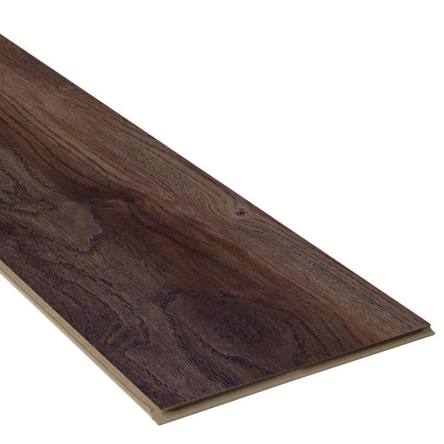 allen + roth Harbor Mill Oak 7.59-in W x 50.7-in L Embossed Wood Plank Laminate Flooring