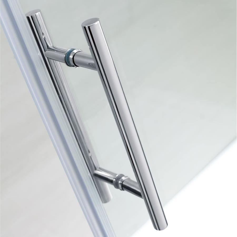 OVE Decors Sydney 78.75-in H x 58.25-in to 59.75-in W Frameless Bypass/Sliding Polished Chrome Shower Door (Clear Glass)