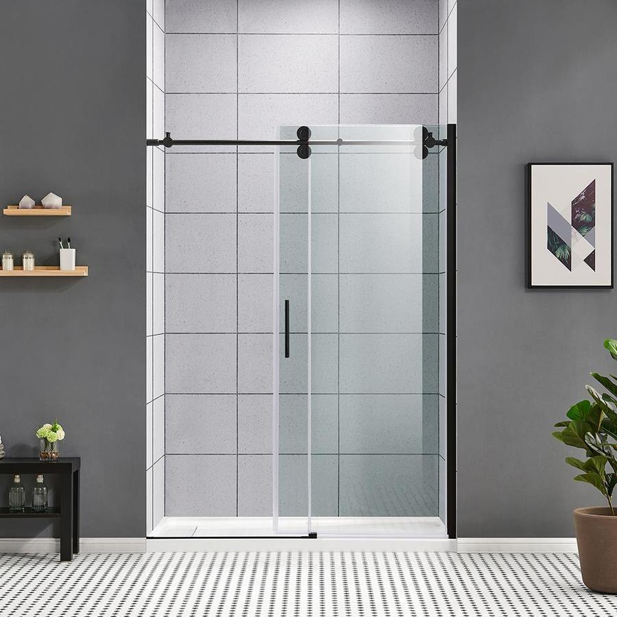 OVE Decors Sydney 78.75-in H x 58.25-in to 59.75-in W Frameless Bypass/Sliding Polished Chrome Shower Door (Clear Glass)