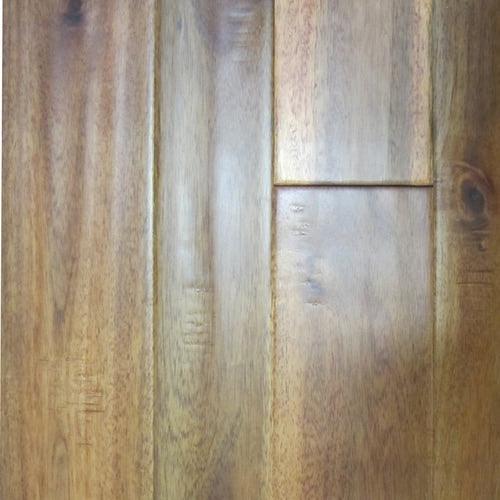 natural floors Variable Width Amber Acacia Handscraped Solid Hardwood Flooring (23.8-sq ft)