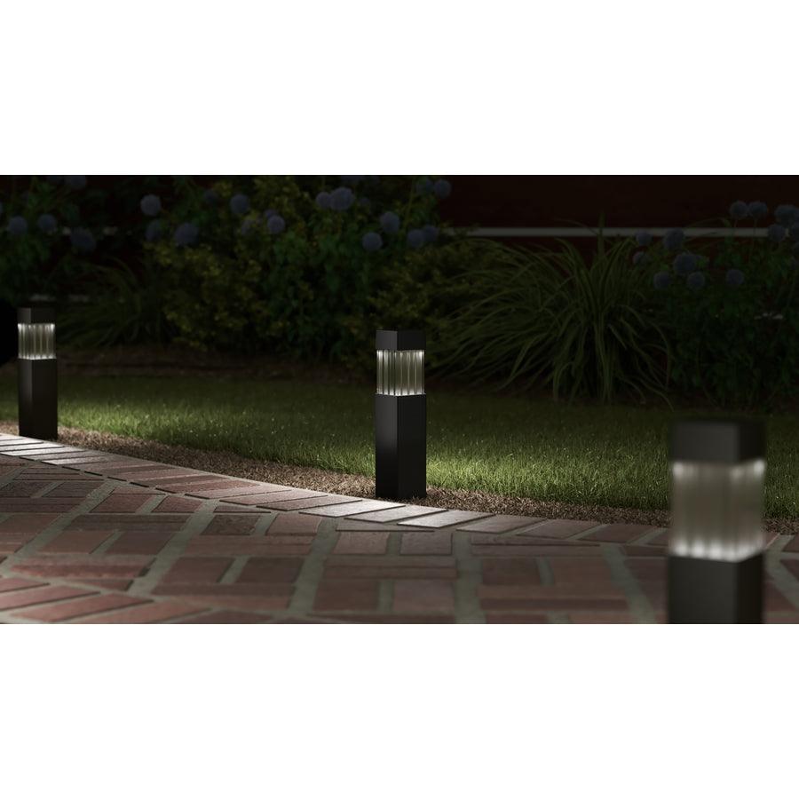 Portfolio 4Brighter (4.8-Lumen) Black Solar Integrated LED Path Light