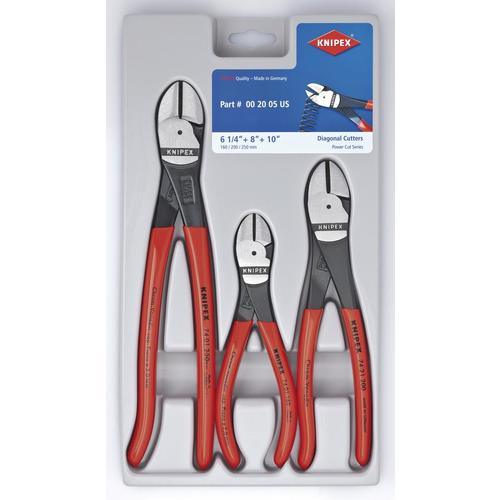 KNIPEX 3-Pack Cutting Plier Set