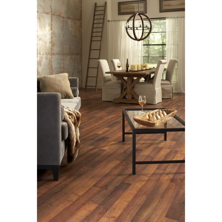 Style Selections Beringer Oak Embossed Wood Plank Laminate Flooring Sample