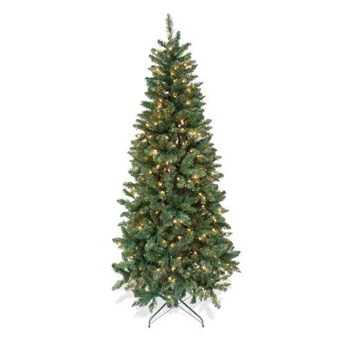 Astella 7-ft Douglas Fir Pre-Lit Traditional Artificial Christmas Tree with 300 Constant White Clear Incandescent Lights