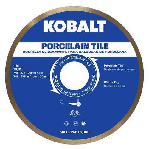 Kobalt 4-in Wet or Dry Porcelain Continuous Diamond Saw Blade