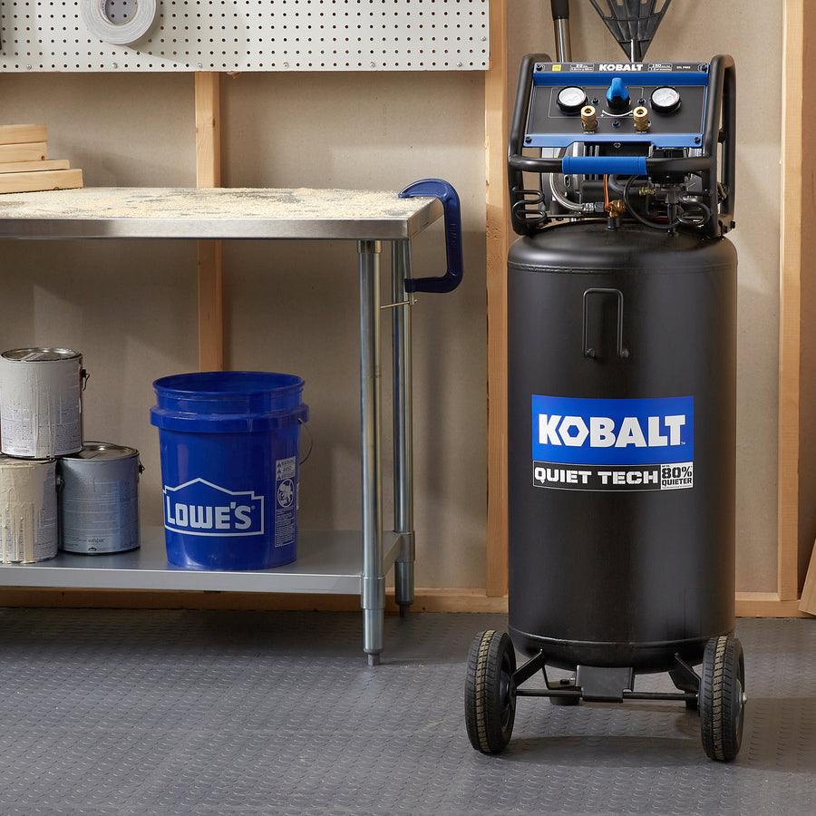 Kobalt QUIET TECH 26-Gallon Single Stage Portable Electric Vertical Air Compressor