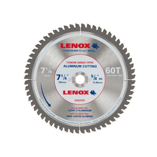 LENOX 7-1/4-in 60-Tooth Standard tooth Carbide Circular Saw Blade
