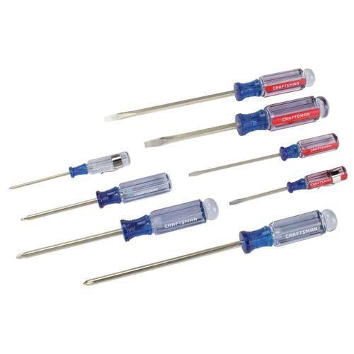 CRAFTSMAN 8-Piece Acetate Handle Screwdriver Set