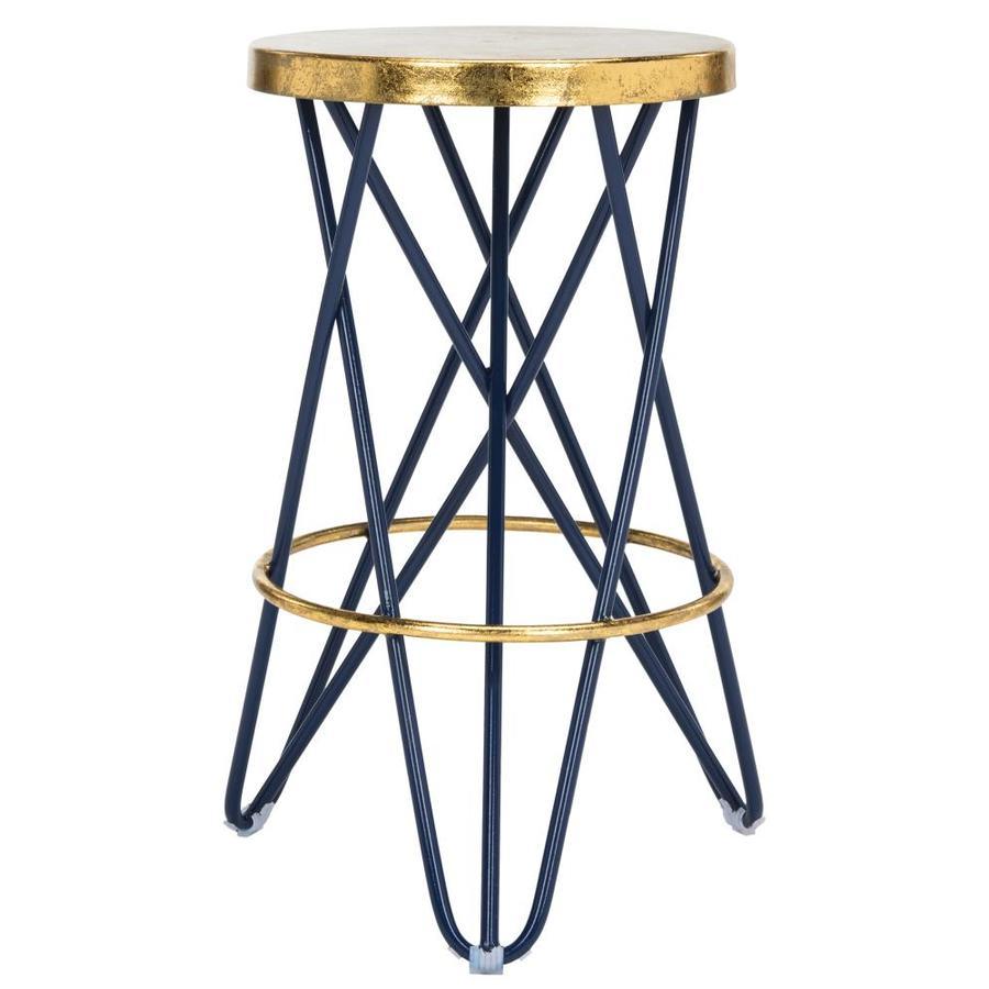 Safavieh Lorna Navy/Gold Counter Bar Stool