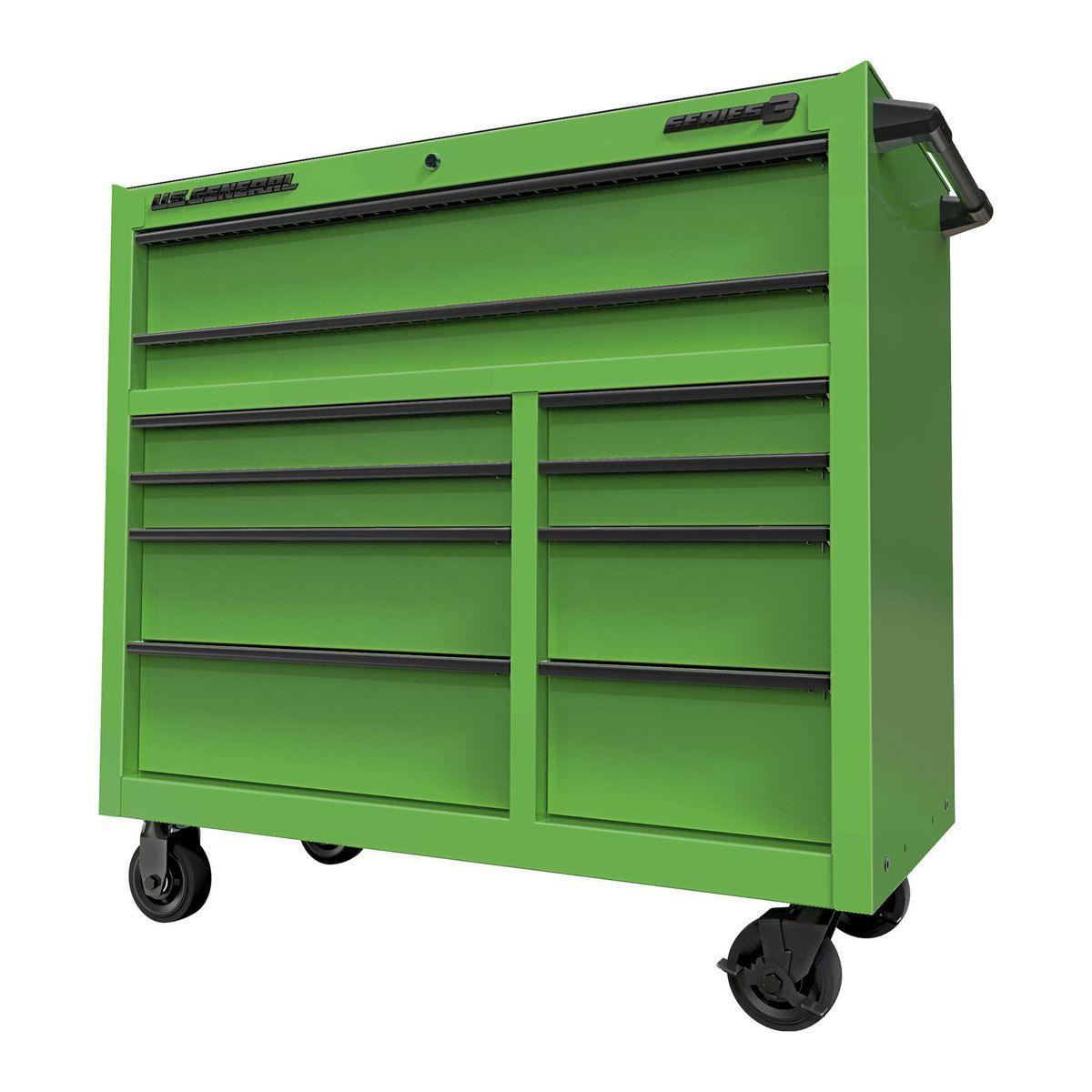 U.S. GENERAL 42 in. x 22 in. Roll Cab, Series 3, Green