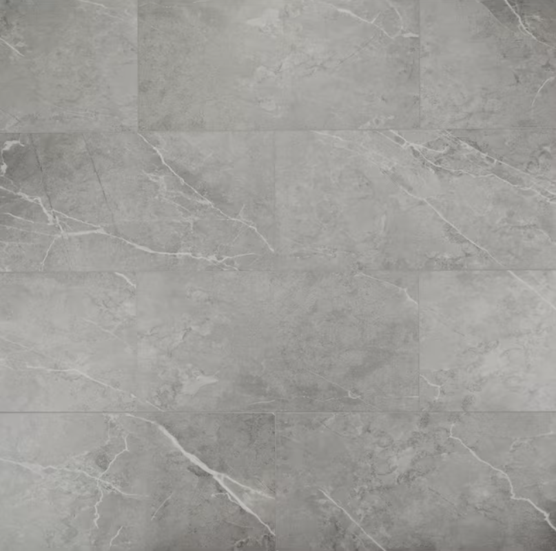 Nouveax Sorrento Marble 20-mil x 12-in W x 24-in L Waterproof Interlocking Luxury Vinyl Tile Flooring