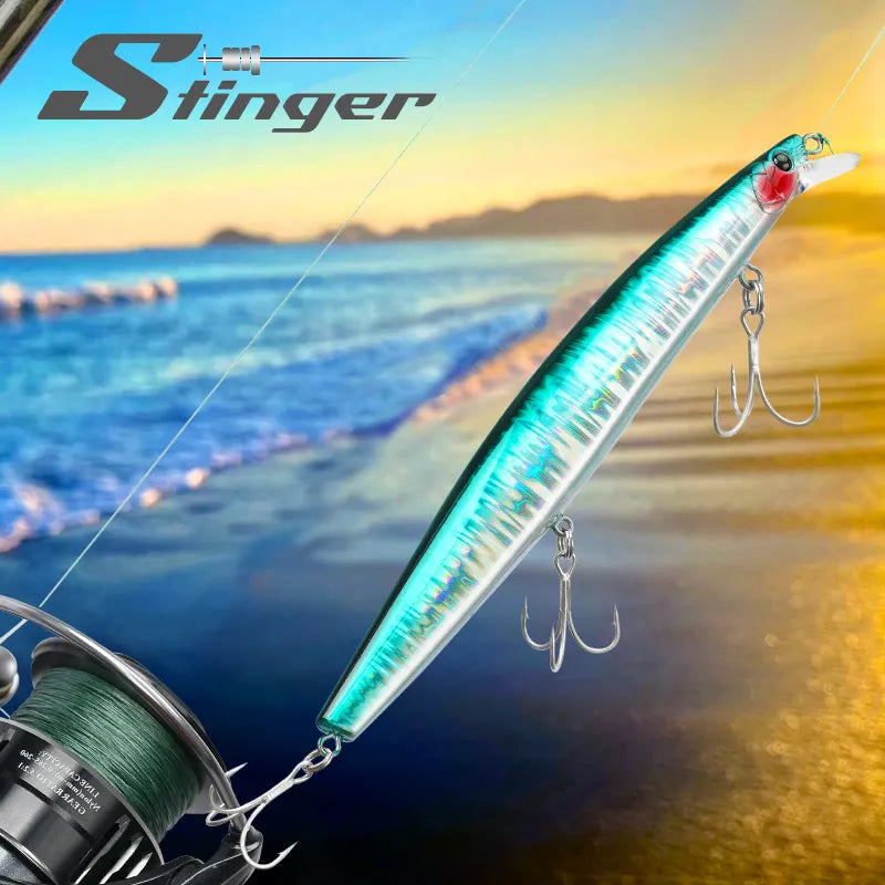 TSURINOYA 173F Floating Minnow STINGER Hard Baits