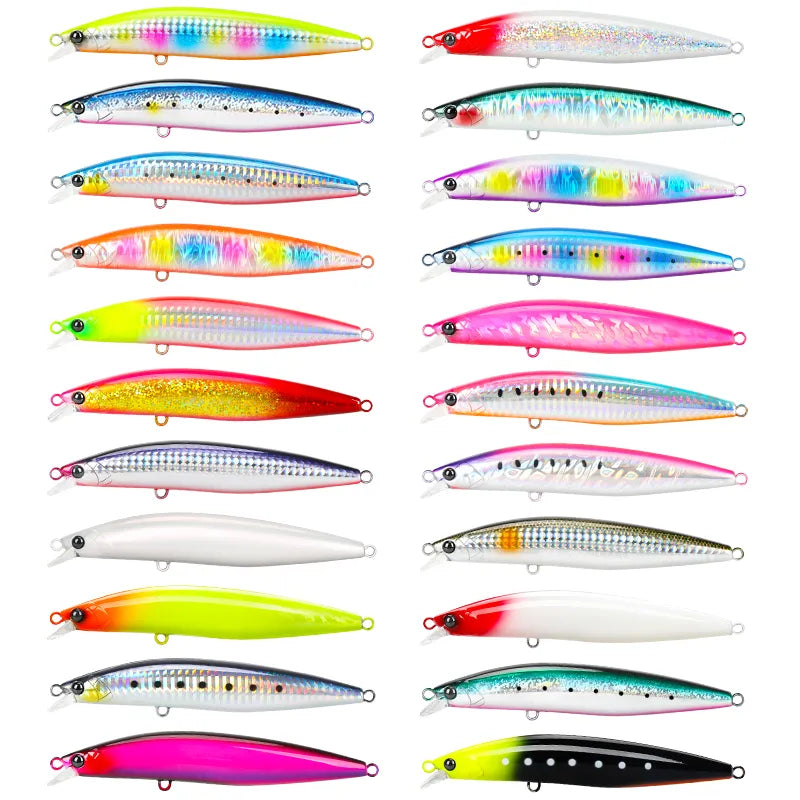 TSURINOYA Sinking Minnow Stinger 125S 125mm 28g 6pcs set Free Ihshore fishing Shipping Fishing Box Artificial Durable Large Lure