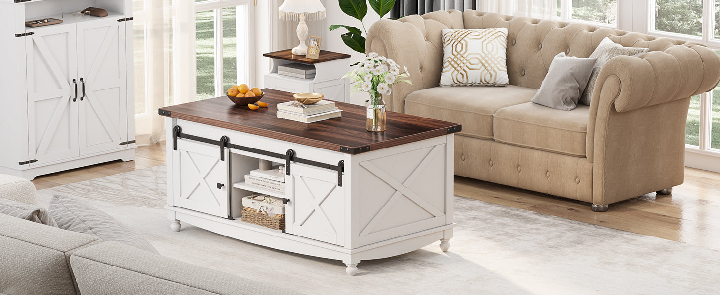 48" Farmhouse Lift Top Coffee Table