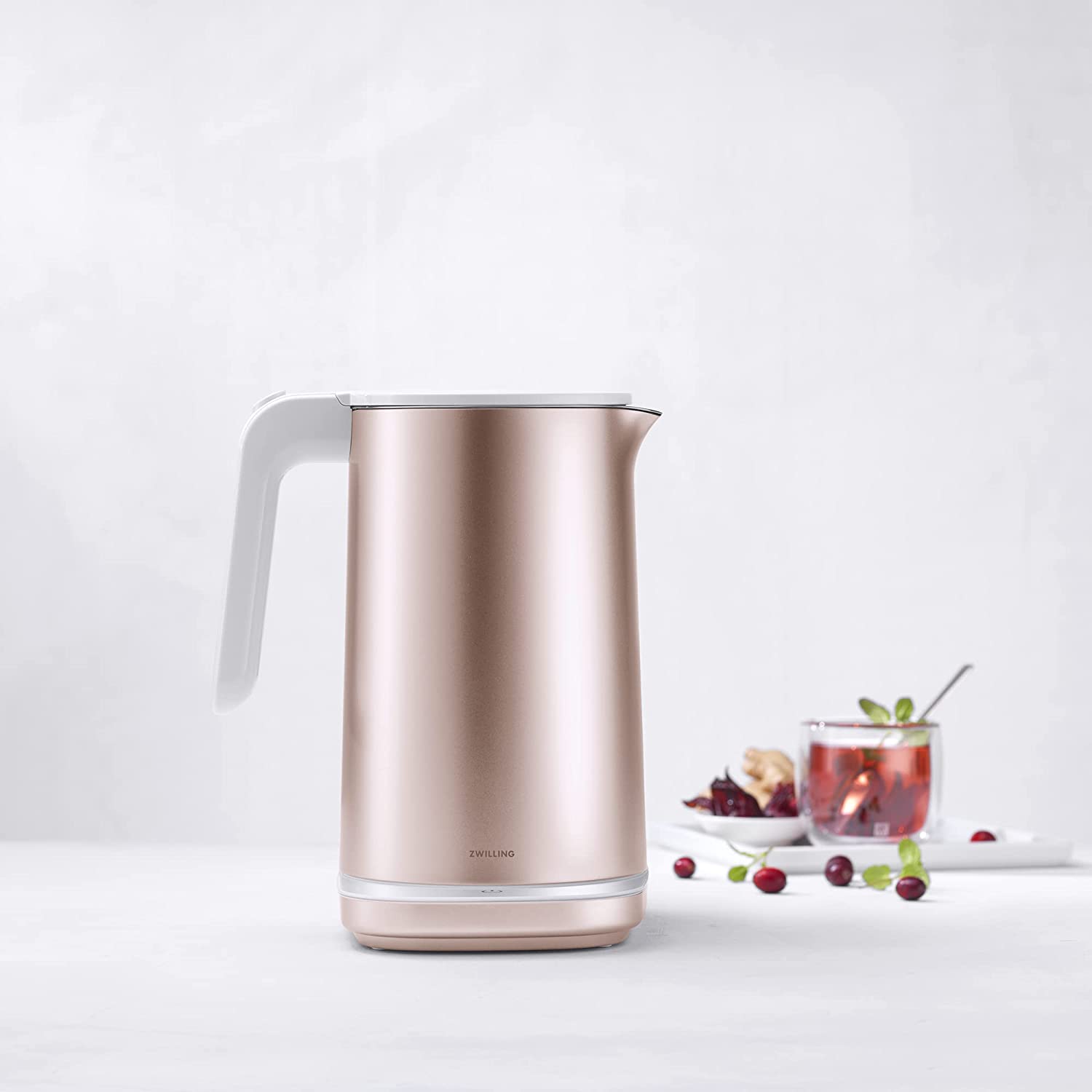ZWILLING Enfinigy 1.56-qt Cool Touch Electric Kettle Pro, Tea Kettle, Rose