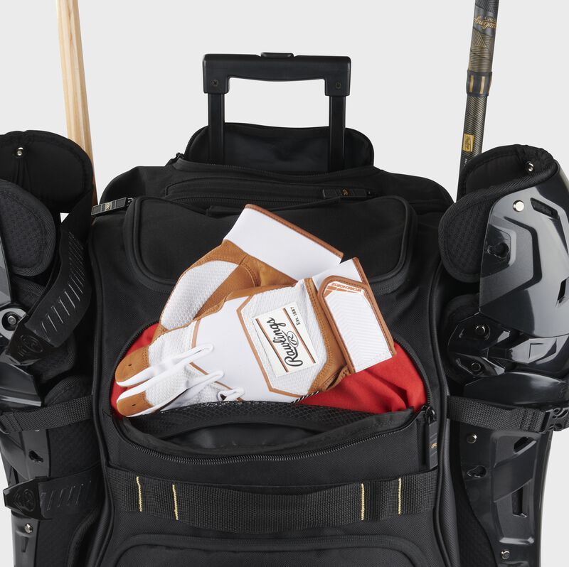 RAWLINGS GOLD COLLECTION WHEELED BAG: BLACK