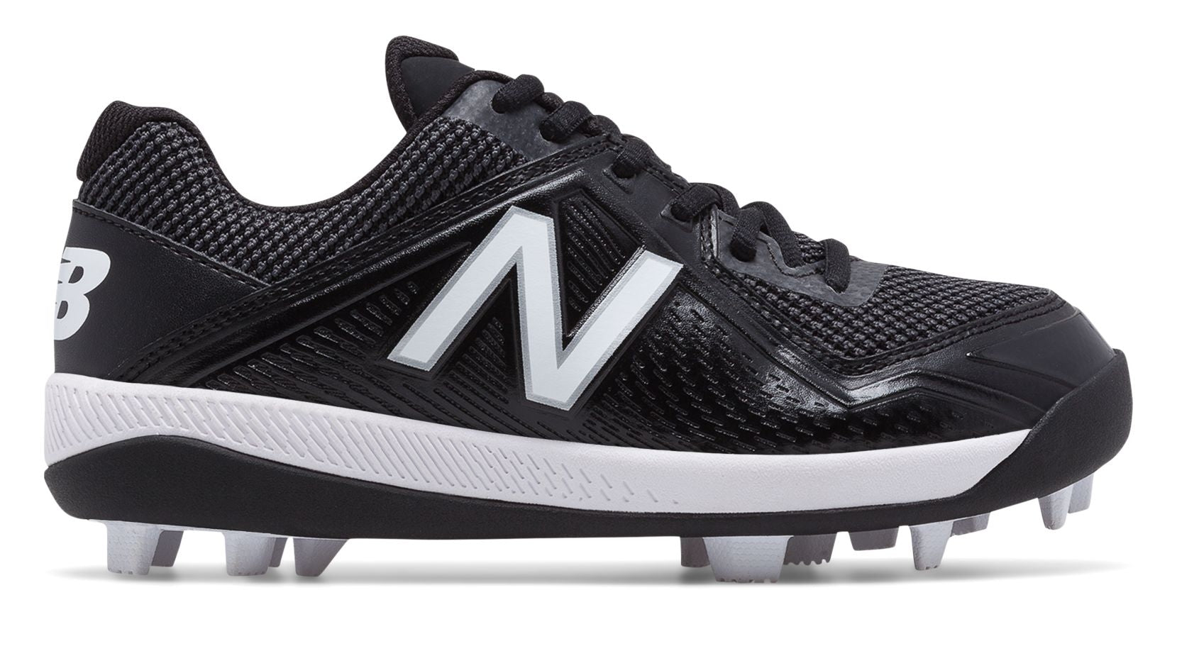 New Balance - Black/White Junior Low Rubber Baseball Cleats (J4040BK4)