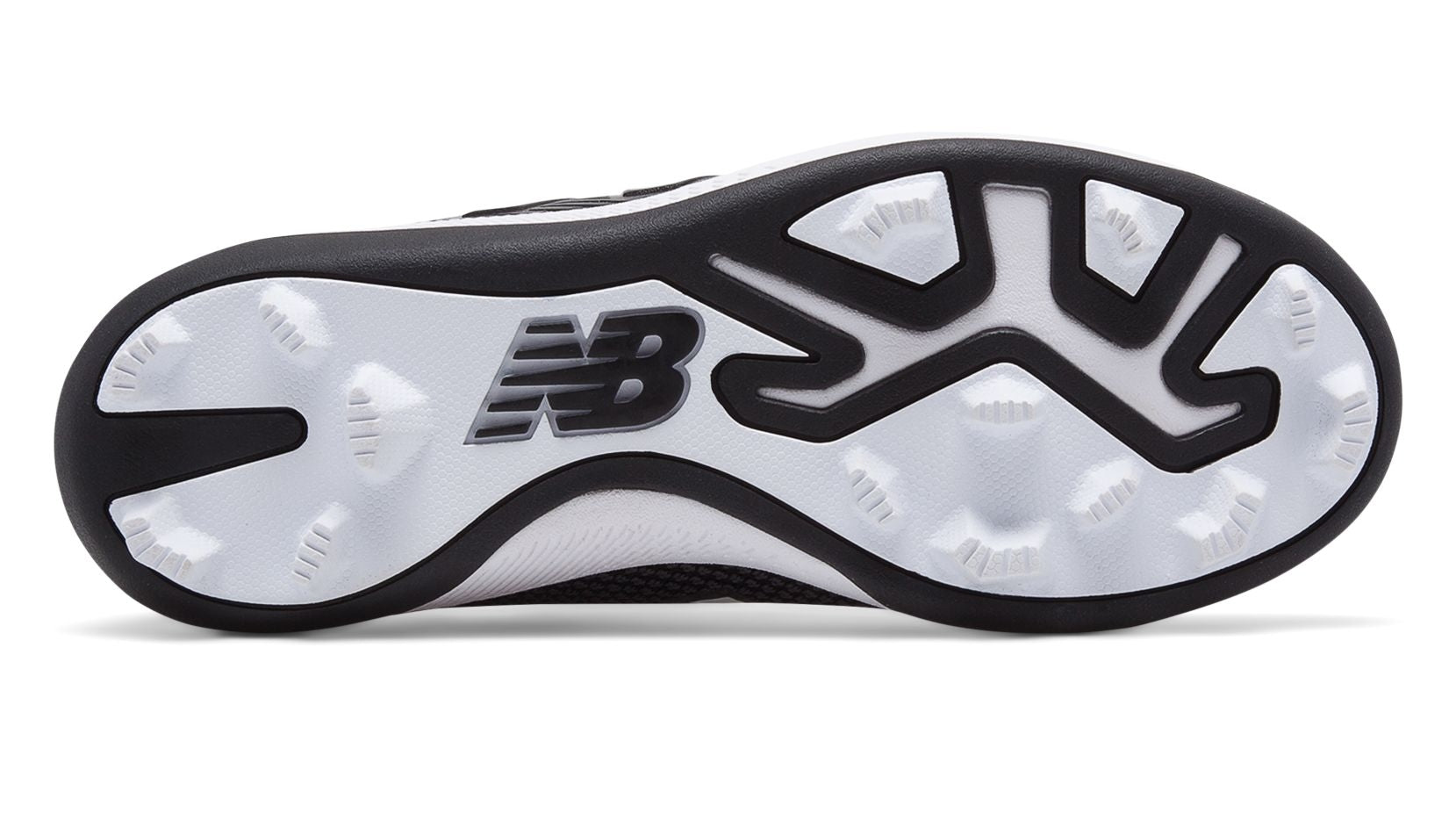 New Balance - Black/White Junior Low Rubber Baseball Cleats (J4040BK4)