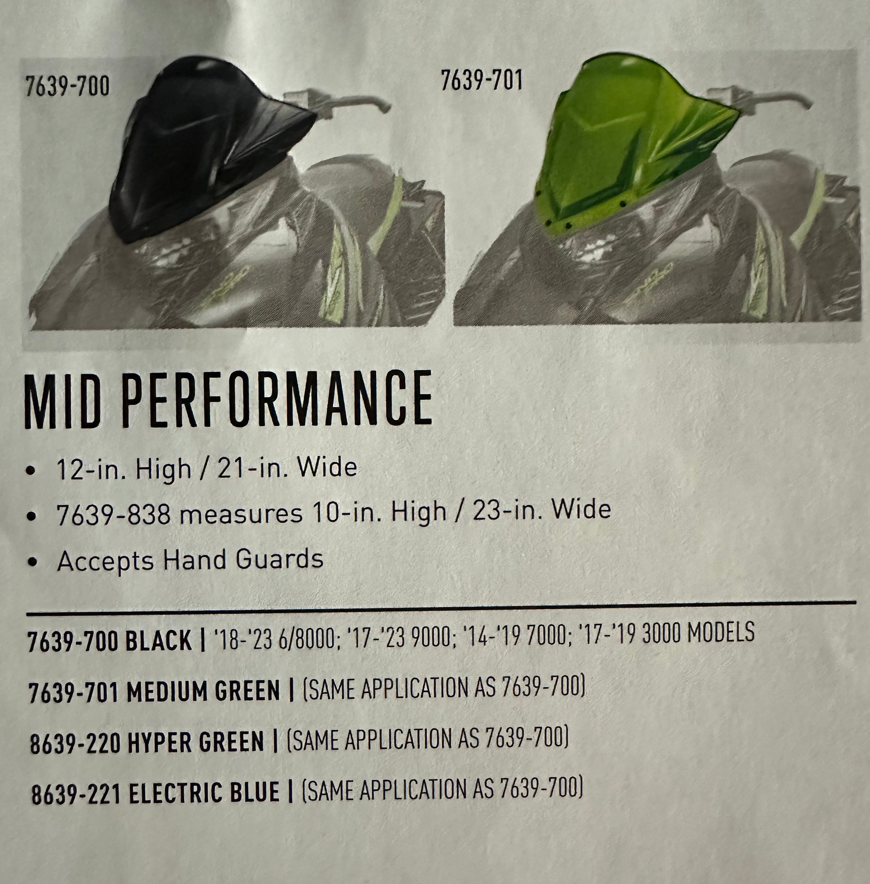 Mid Performance Dynamic Gray Windshield - New Take Off