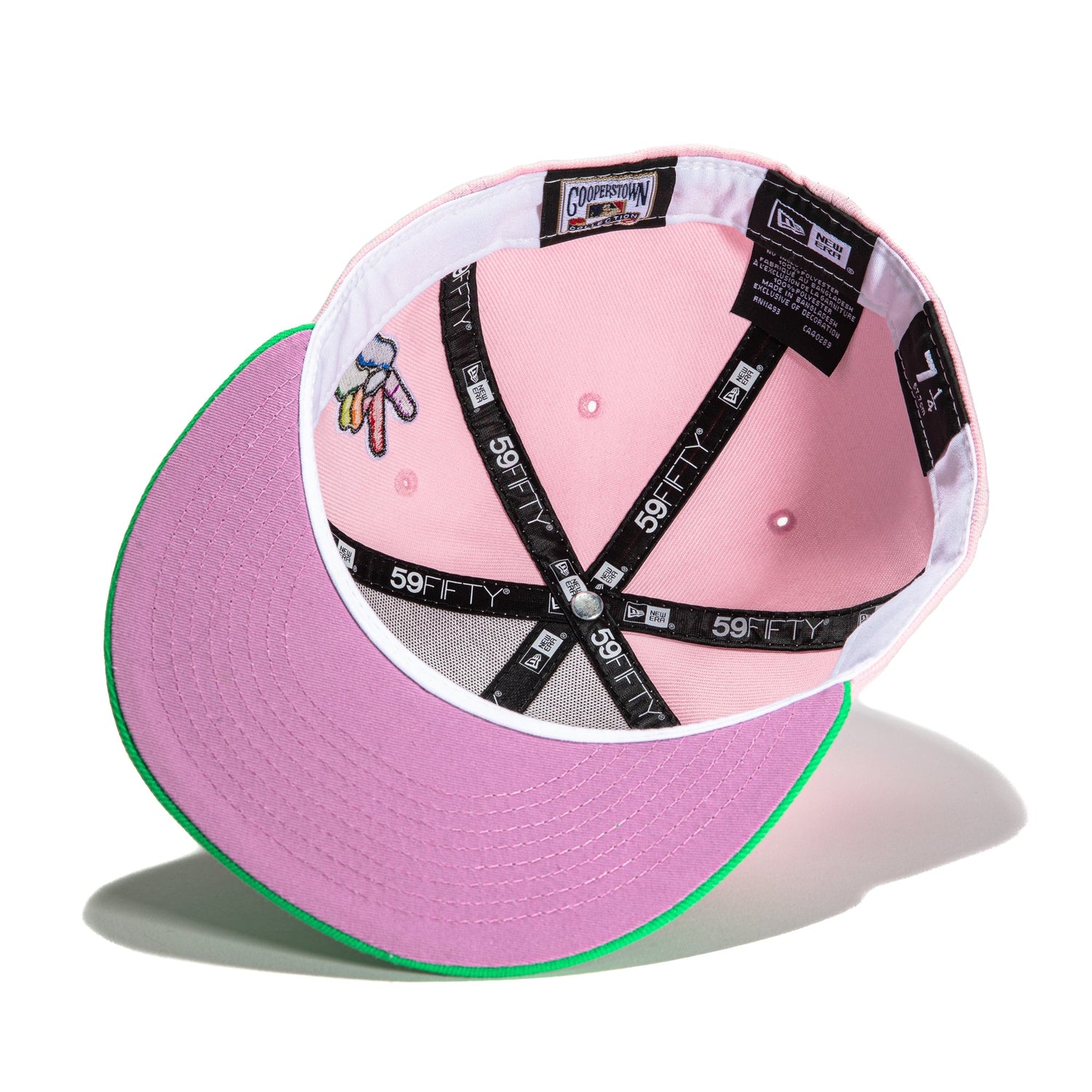 New Era 59Fifty Jae Tips Forever Miami Marlins 1997 World Series Patch Hat- Pink, Lime Green