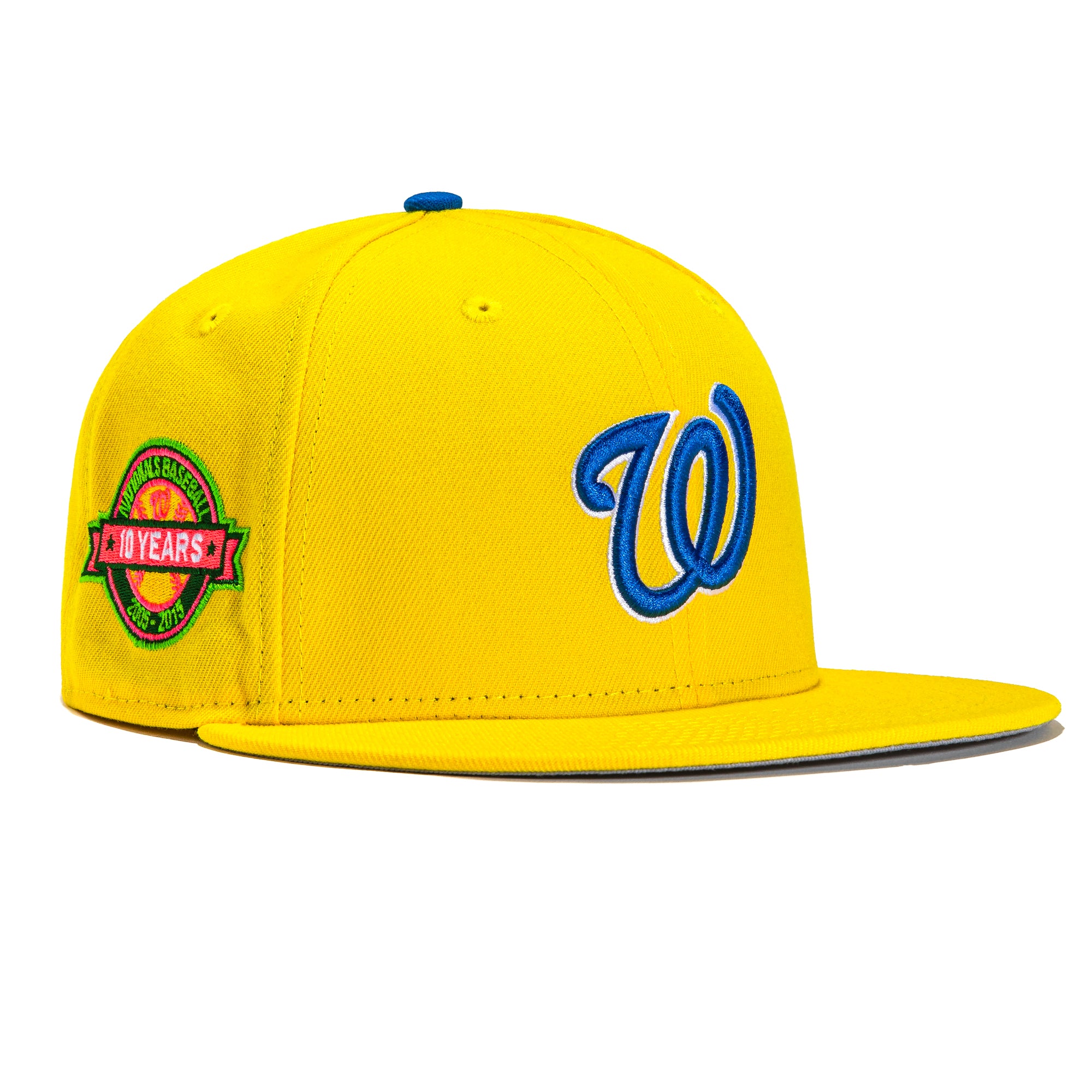 New Era 59Fifty Real Facts Washington Nationals 10th Anniversary Patch Hat - Gold