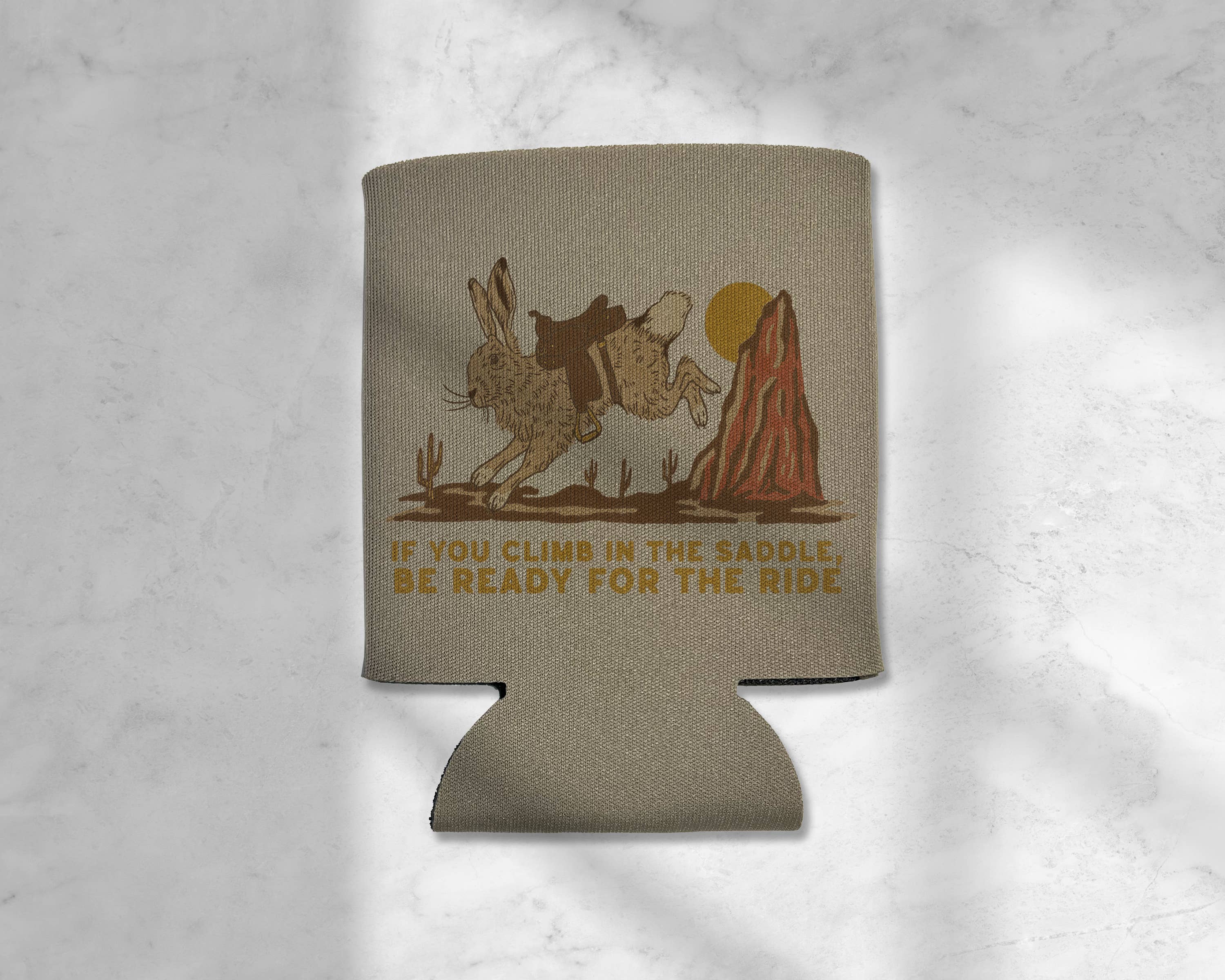 Cluster Funk Studio - Hare Cowboy Koozie