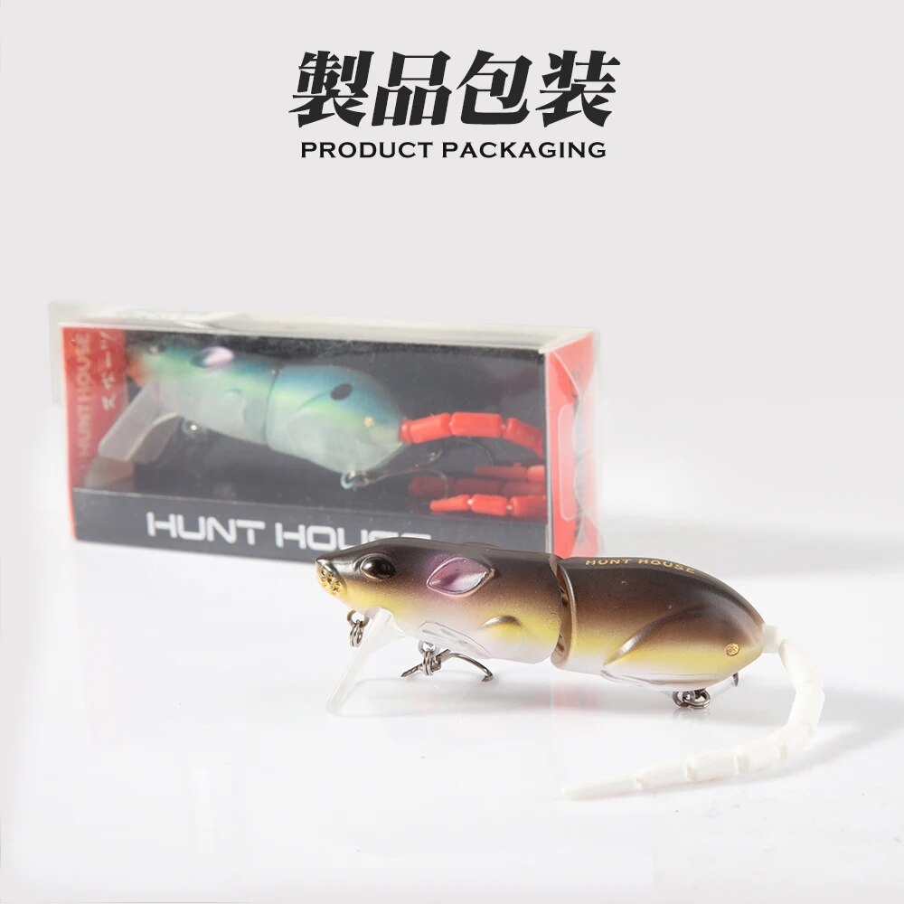 hunthouse Mouse Lure Swimbait Rat Fishing Bait Fishing Lure With Hook Fishing Tackle minnow crankbaits pike lure