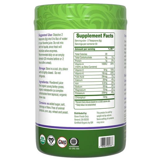Green Foods Green Magma Barley Grass Juice Powder 11 oz.