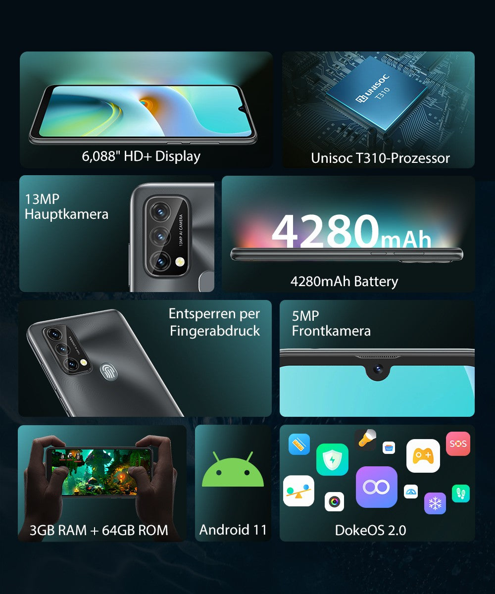 Blackview A50 Deutsch Visual