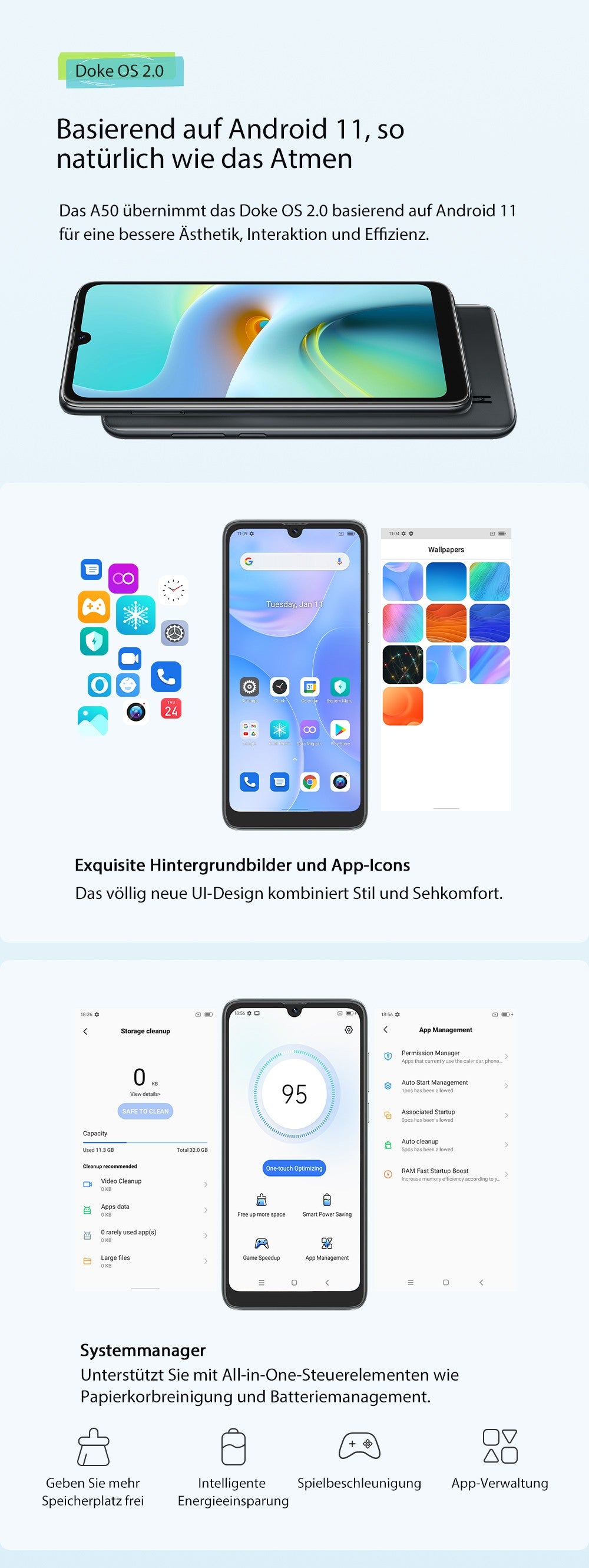 Blackview A50 Deutsch Visual
