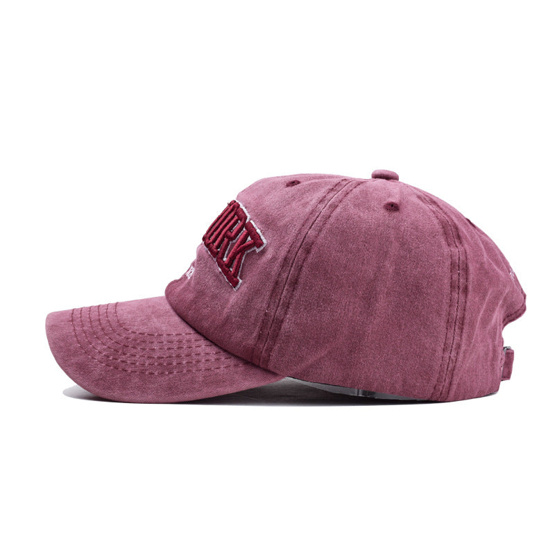 Washed cotton three-dimensional cap