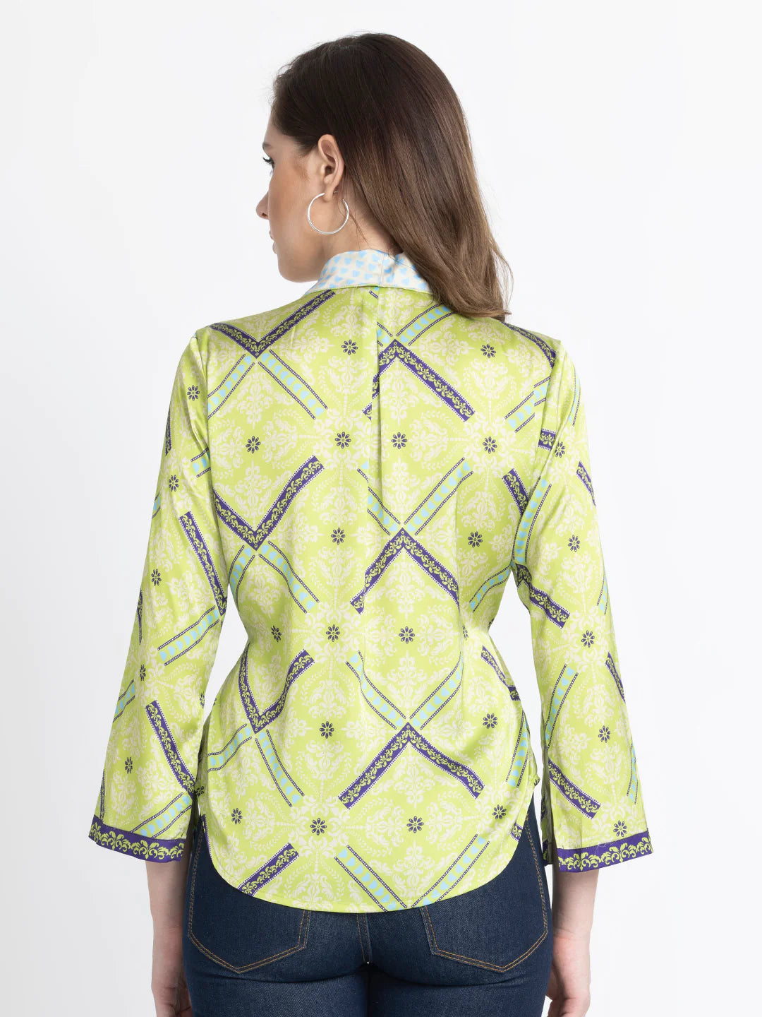 Green Shirt Jacket | Vibrant Green Cinched Shirt Jacket