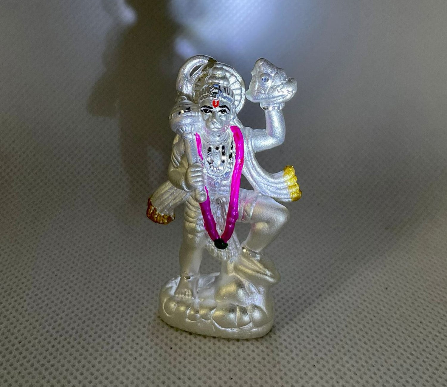 Captivating Pure Silver Hanuman Idol