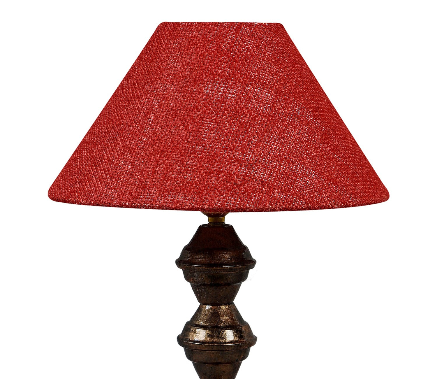 Modern Red Shade Metal Table Lamp