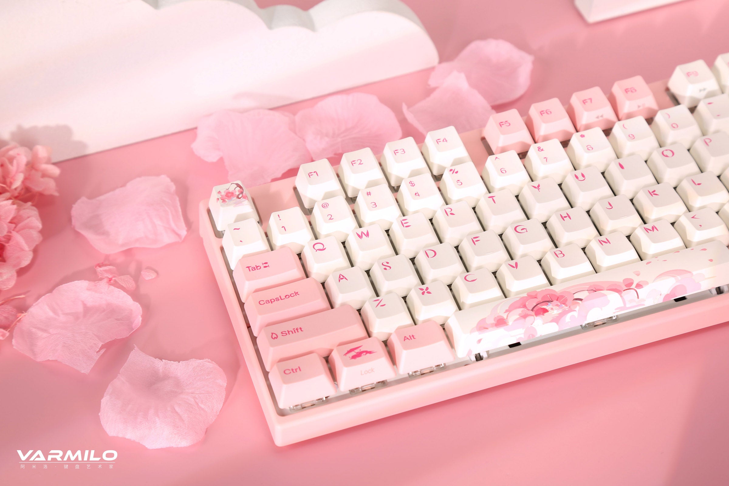 Varmilo VA Series V2 Sakura Round 2 TKL Mechanical Keyboard