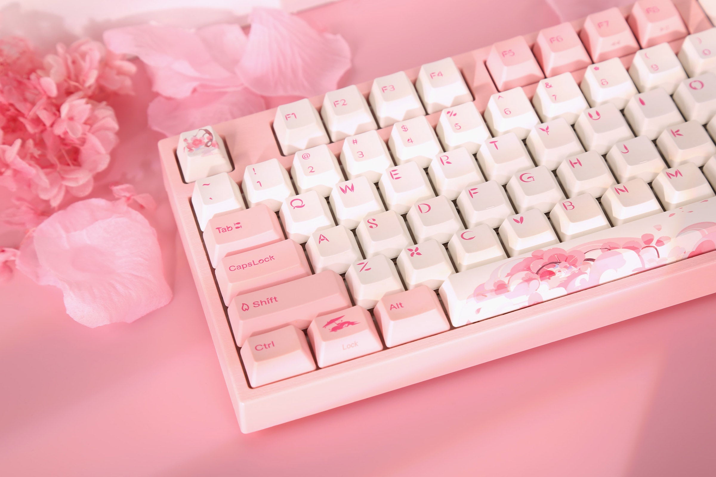 Varmilo VPM108 Sakura R2 White LED ED Mechanical Keyboard