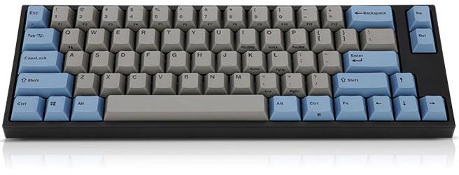 Leopold FC660M Grey/Blue PD 65% Double Shot PBT Mechanical Keyboard