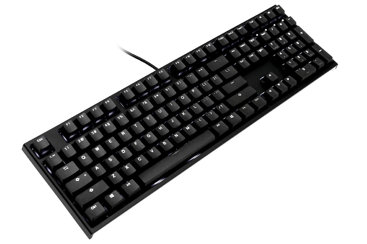 Ducky One 2 Black Case White LED Double Shot PBT Mechanical Keyboard