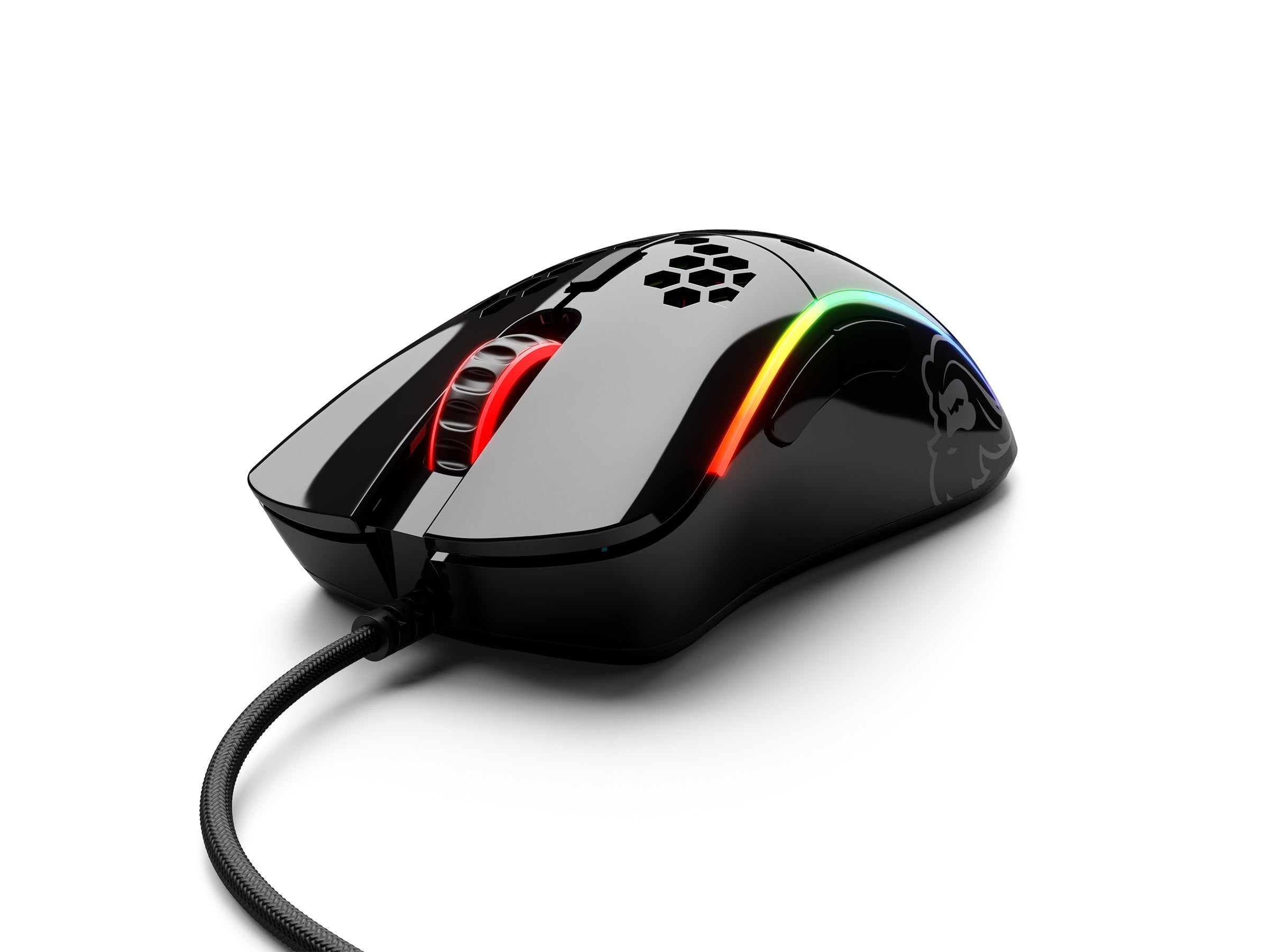 Glorious PC Model D Minus Glossy Black RGB Wired Mouse