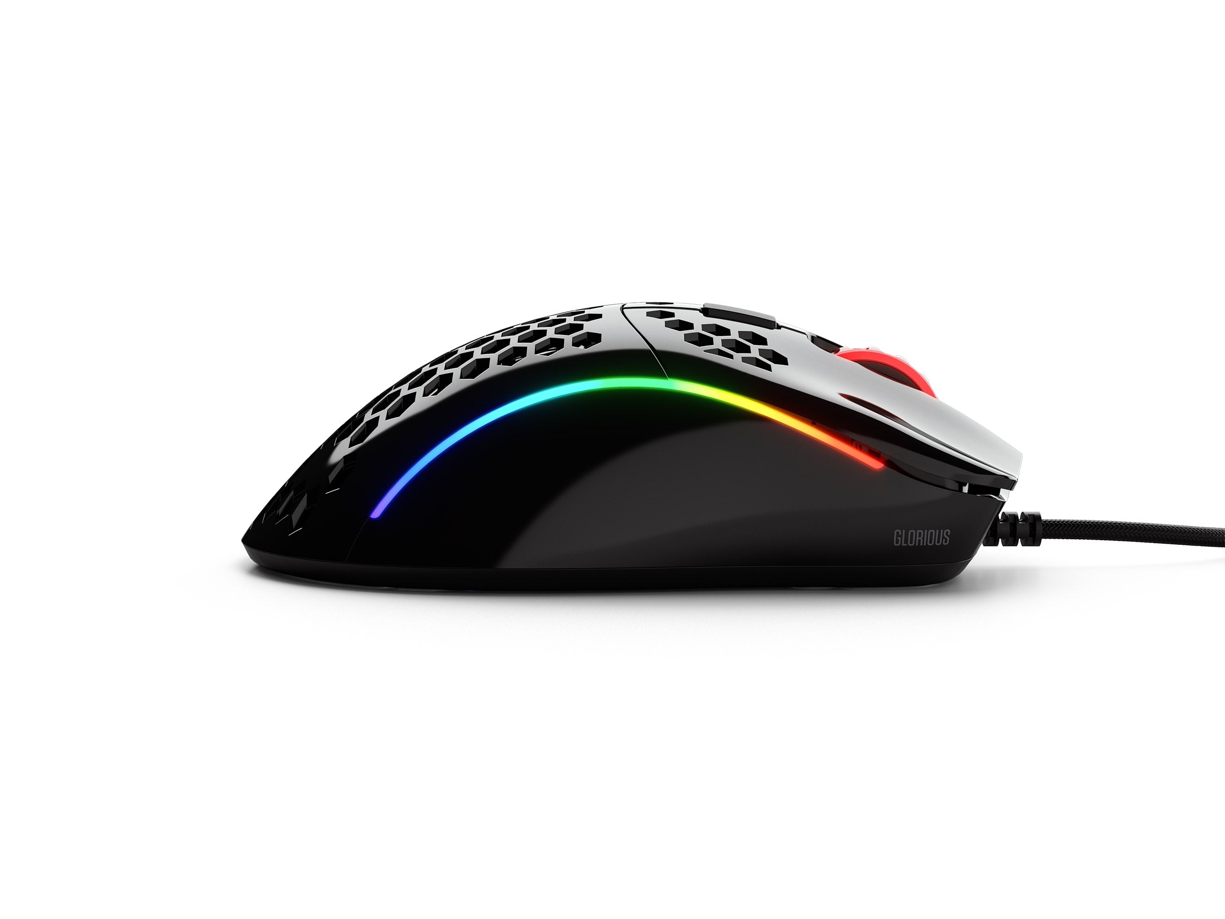 Glorious PC Model D Minus Glossy Black RGB Wired Mouse
