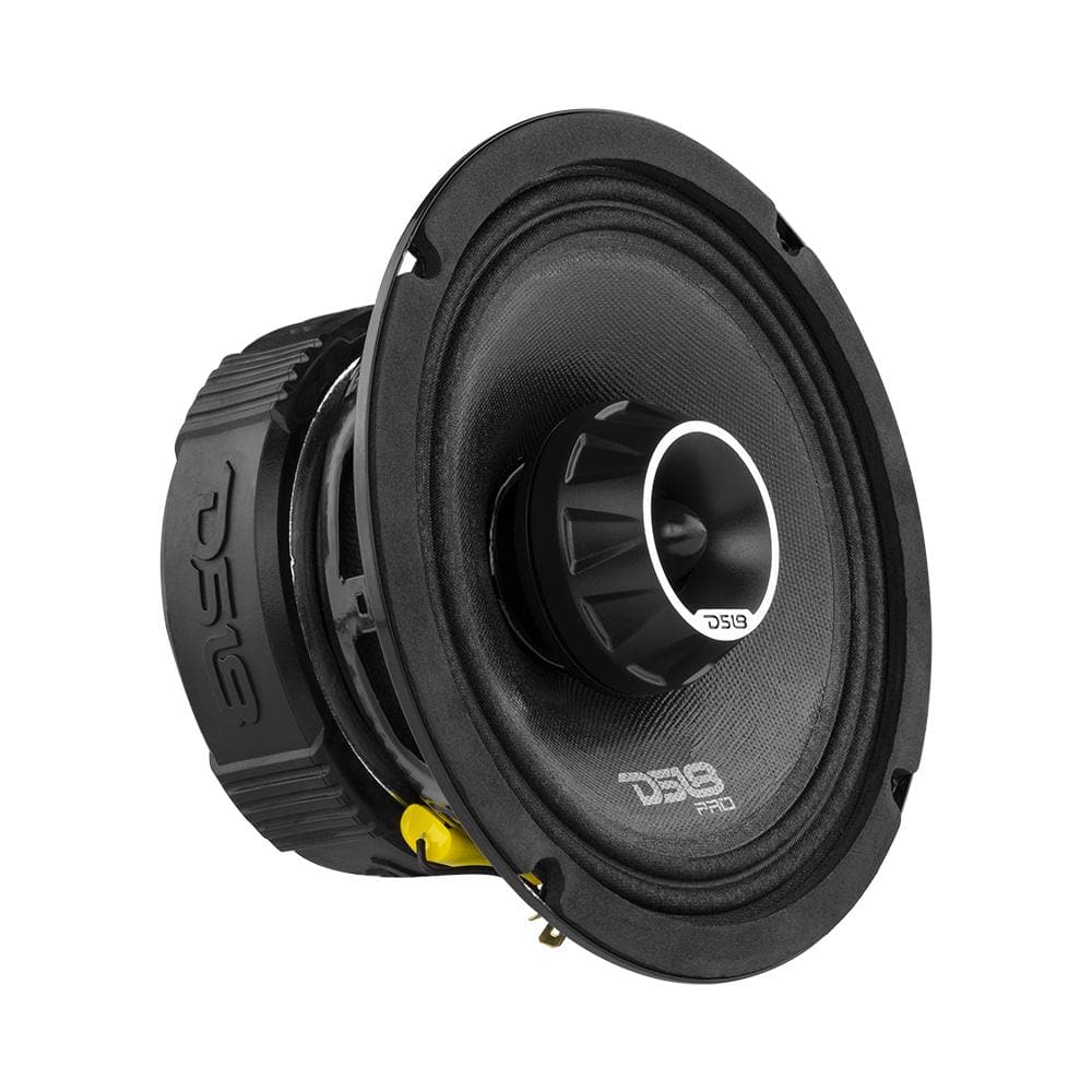 DS18 DS-PRO-ZT6 PRO-ZT 6.5 Inch Mid-Range Loudspeaker W/ Water resistance Cone Built-in Bullet Tweeter and Grill 450 Watts 4-Ohm DS18