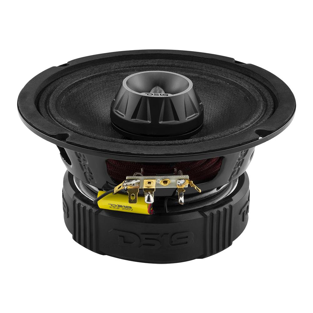 DS18 DS-PRO-ZT6 PRO-ZT 6.5 Inch Mid-Range Loudspeaker W/ Water resistance Cone Built-in Bullet Tweeter and Grill 450 Watts 4-Ohm DS18