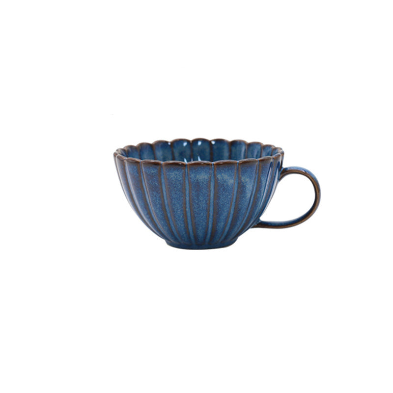 Ocean Blue Series Cups And Saucers Set