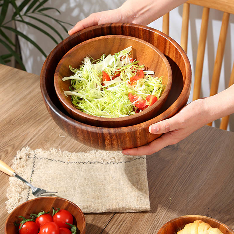 Acacia Oval Serving Bowls